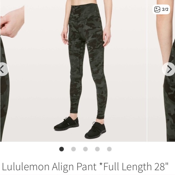 Lululemon Align Pant Leggings 4 28 Green Camo Leggings - Picture 2 of 2